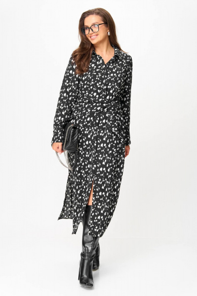 Платье Anastasia 1269 черно-белый - фото 6