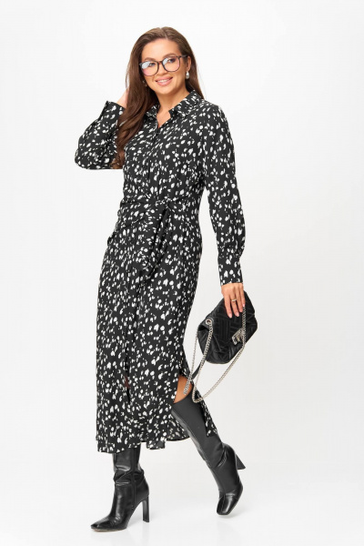 Платье Anastasia 1269 черно-белый - фото 2