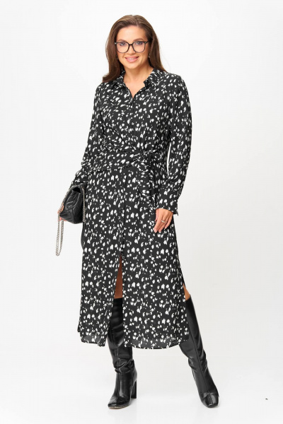 Платье Anastasia 1269 черно-белый - фото 1