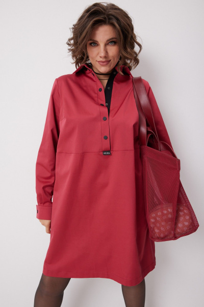 Платье BegiModa 1059 гранат - фото 7