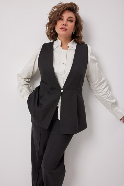 Брюки, жилет BegiModa 3097 черный - фото 12