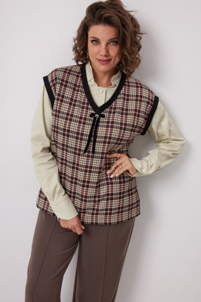 Блуза BegiModa 4135 зеленая_дыня - фото 9