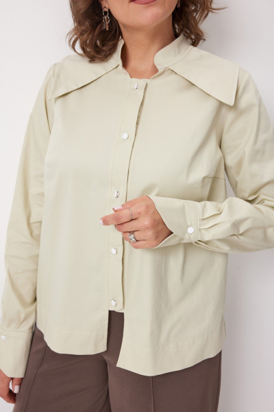 Блуза BegiModa 4135 зеленая_дыня - фото 8