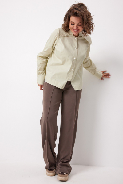 Блуза BegiModa 4135 зеленая_дыня - фото 7