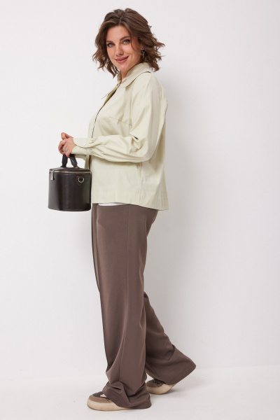 Блуза BegiModa 4135 зеленая_дыня - фото 3