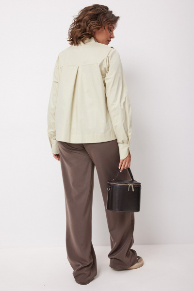 Блуза BegiModa 4135 зеленая_дыня - фото 4