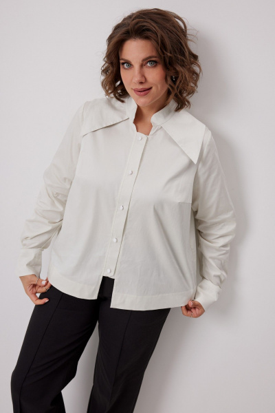 Блуза BegiModa 4135 сливочный - фото 8