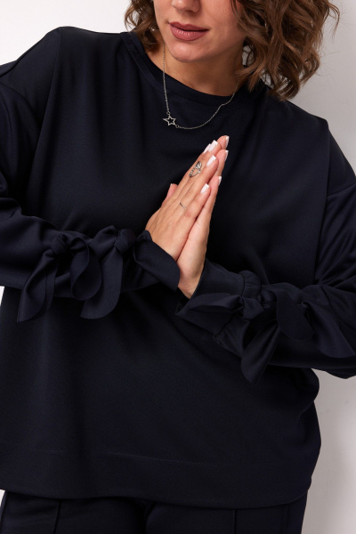 Свитшот BegiModa 4139 индиго - фото 9