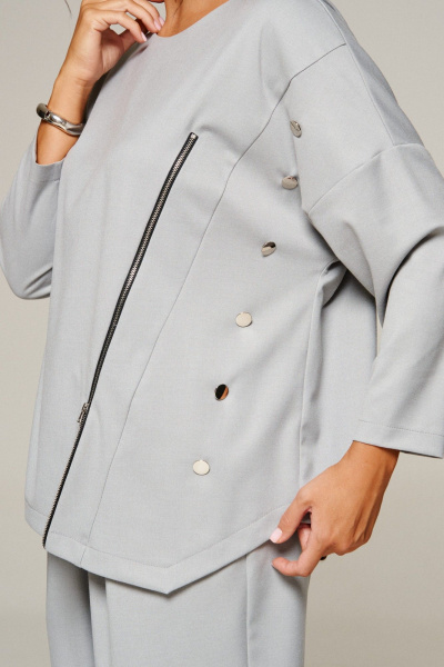 Блуза, брюки Beautiful&Free 6378 серый - фото 13