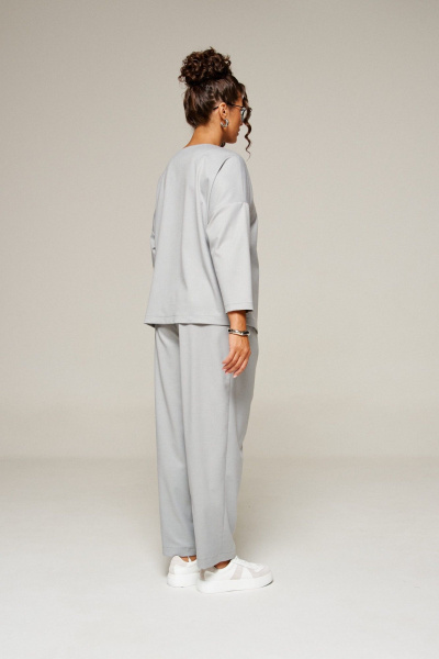 Блуза, брюки Beautiful&Free 6378 серый - фото 15