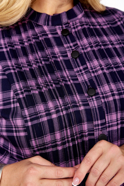 Платье Celentano lite 5056.2 сиреневая_клетка - фото 5