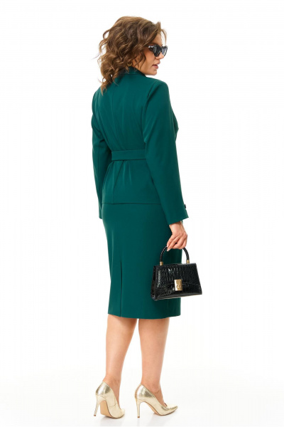 Жакет, юбка Karina deLux M-1373 изумрудный - фото 7