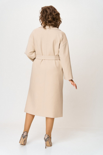 Пальто Koketka i K 1298-2 молочный - фото 5