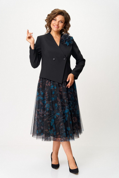 Жакет, юбка Koketka i K 1503 черный - фото 12