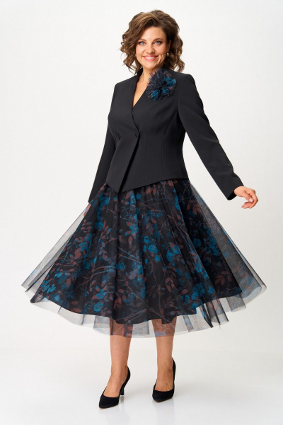 Жакет, юбка Koketka i K 1503 черный - фото 10