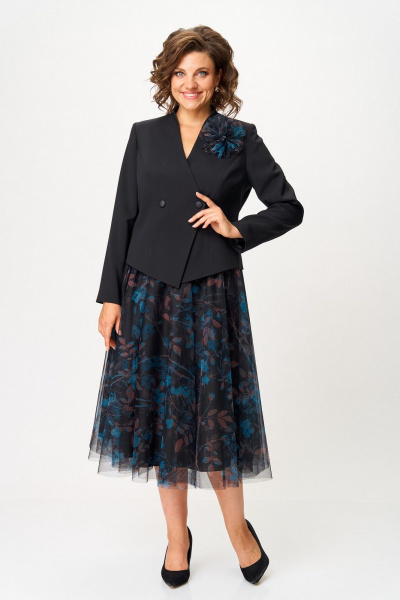 Жакет, юбка Koketka i K 1503 черный - фото 9