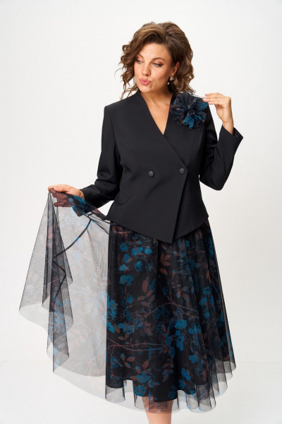 Жакет, юбка Koketka i K 1503 черный - фото 5