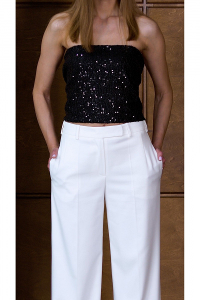 Брюки HELEN BIRCH B002b молочный - фото 4