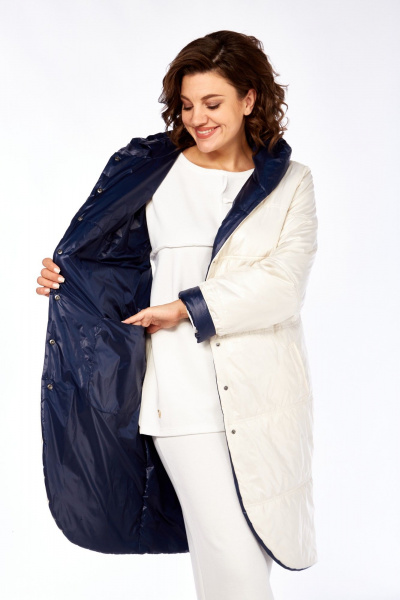 Куртка Диомант 1928 бежевый-синий - фото 8