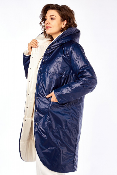 Куртка Диомант 1928 бежевый-синий - фото 5