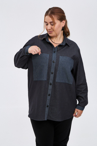 Рубашка Avenue 0341 черный - фото 2