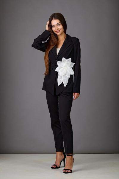 Брюки, жакет Rosheli 1133/3/Б черный - фото 4