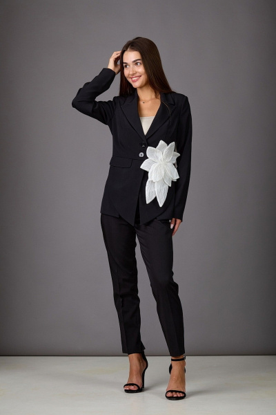 Брюки, жакет Rosheli 1133/3/Б черный - фото 2