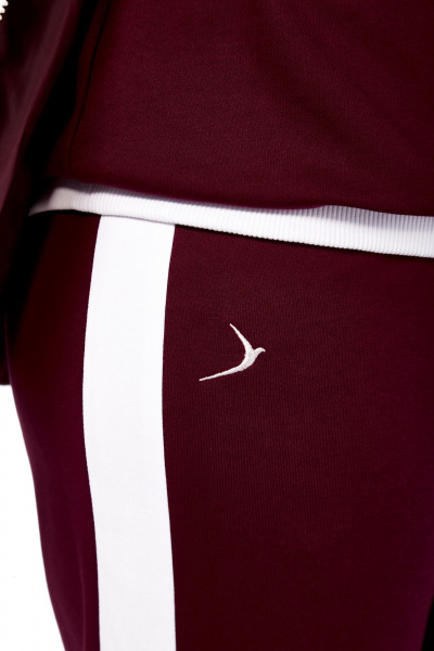 Брюки, жилет, худи Диомант 1917 бордо-белый - фото 10