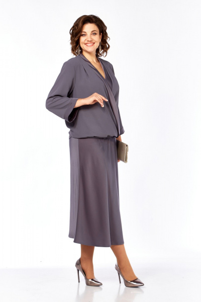 Блуза, юбка Диомант 2101 графит - фото 4
