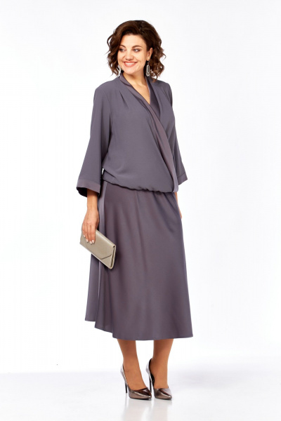 Блуза, юбка Диомант 2101 графит - фото 2