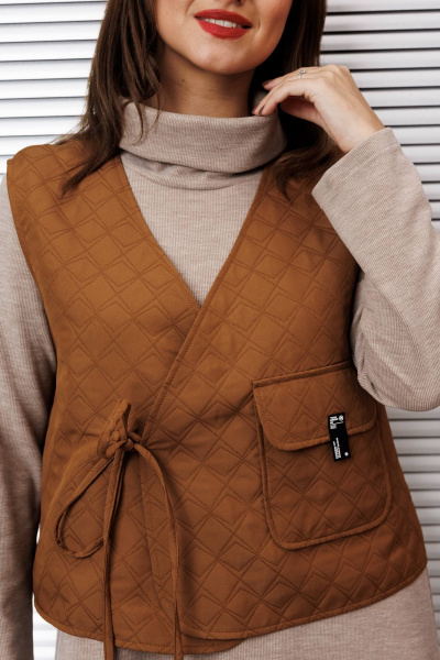 Брюки, бомбер INVITE 6073/1 бежевый - фото 7