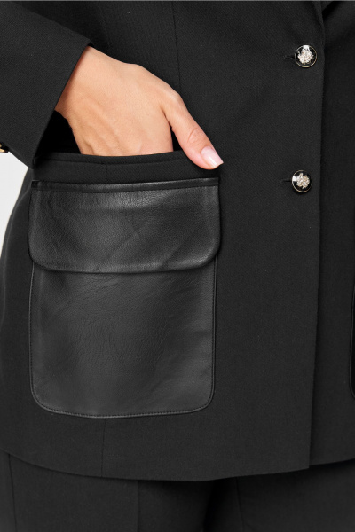 Жакет Andina city 4013-25 черный - фото 9