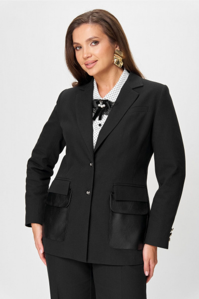 Жакет Andina city 4013-25 черный - фото 5