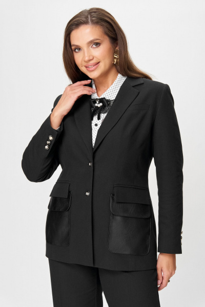 Жакет Andina city 4013-25 черный - фото 8