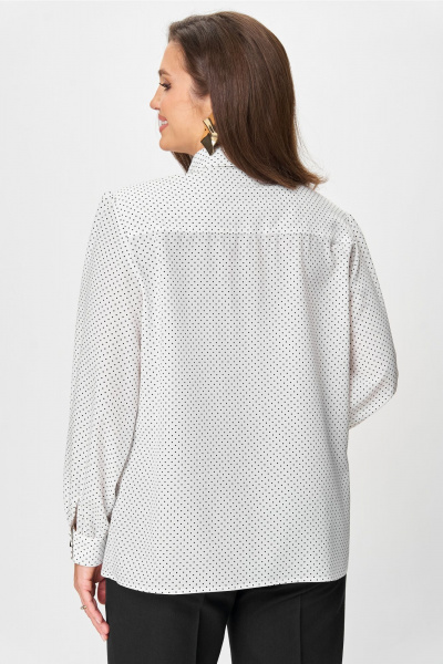Блуза Andina city 5028-25 белый-горох - фото 4