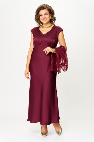 Жакет, платье Svetlana-Style 2144 бордовый - фото 2