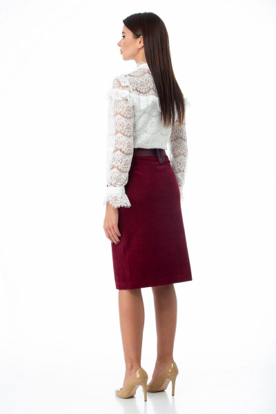 Юбка Anelli 922 бордо - фото 5