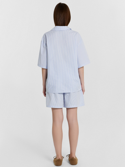 Рубашка, шорты Mark Formelle 192011/24-32911П-9 тонкая_синяя_полоска - фото 3