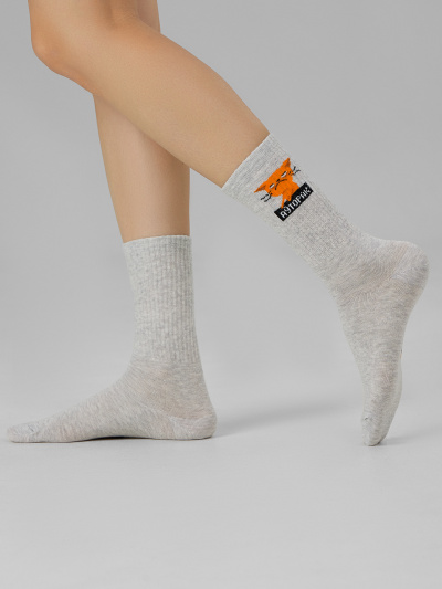 Носки Mark Formelle 217K-2665/23217K-1 св.серый_меланж_рис.2665 - фото 3