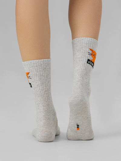 Носки Mark Formelle 217K-2665/23217K-1 св.серый_меланж_рис.2665 - фото 4