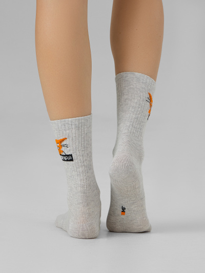 Носки Mark Formelle 217K-2666/23217K-1 св.серый_меланж_рис.2666 - фото 5