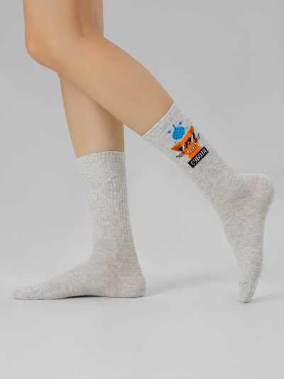 Носки Mark Formelle 217K-2669/23217K-1 св.серый_меланж_рис.2669 - фото 4