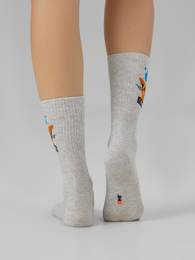 Носки Mark Formelle 217K-2669/23217K-1 св.серый_меланж_рис.2669 - фото 5