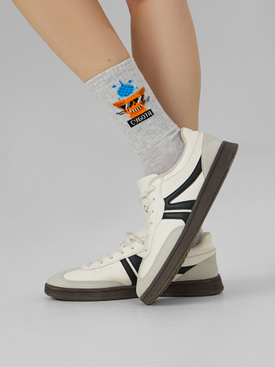 Носки Mark Formelle 217K-2669/23217K-1 св.серый_меланж_рис.2669 - фото 2