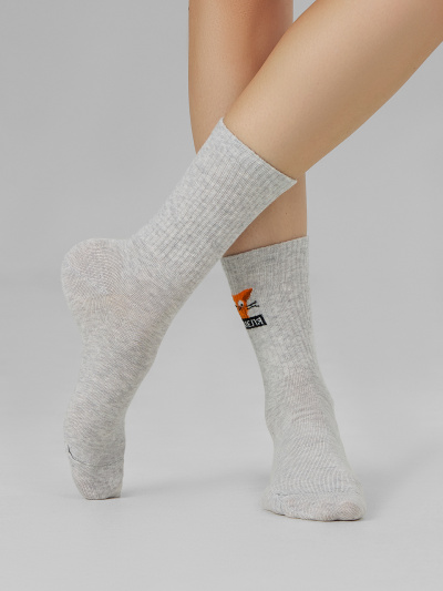Носки Mark Formelle 217K-2670/23217K-1 св.серый_меланж_рис.2670 - фото 5