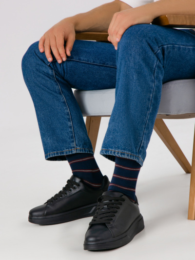 Носки Mark Formelle 017K-3320/25017K-1 т.синий_рис.3320 - фото 5