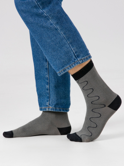 Носки Mark Formelle 017K-3323/25017K-1 асфальт_рис.3323 - фото 3