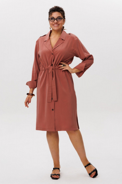 Платье Anelli 1592 кленовый_сироп - фото 1