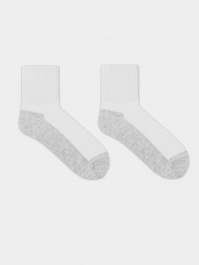 Носки Mark Formelle 106K-3108/25106K белый_св.серый_меланж_рис.3108 - фото 1