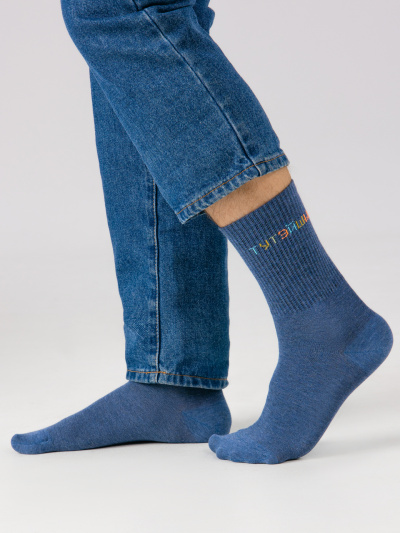 Носки Mark Formelle 107K-2504/23107K-1 св.джинсовый_меланж_рис.2504 - фото 1